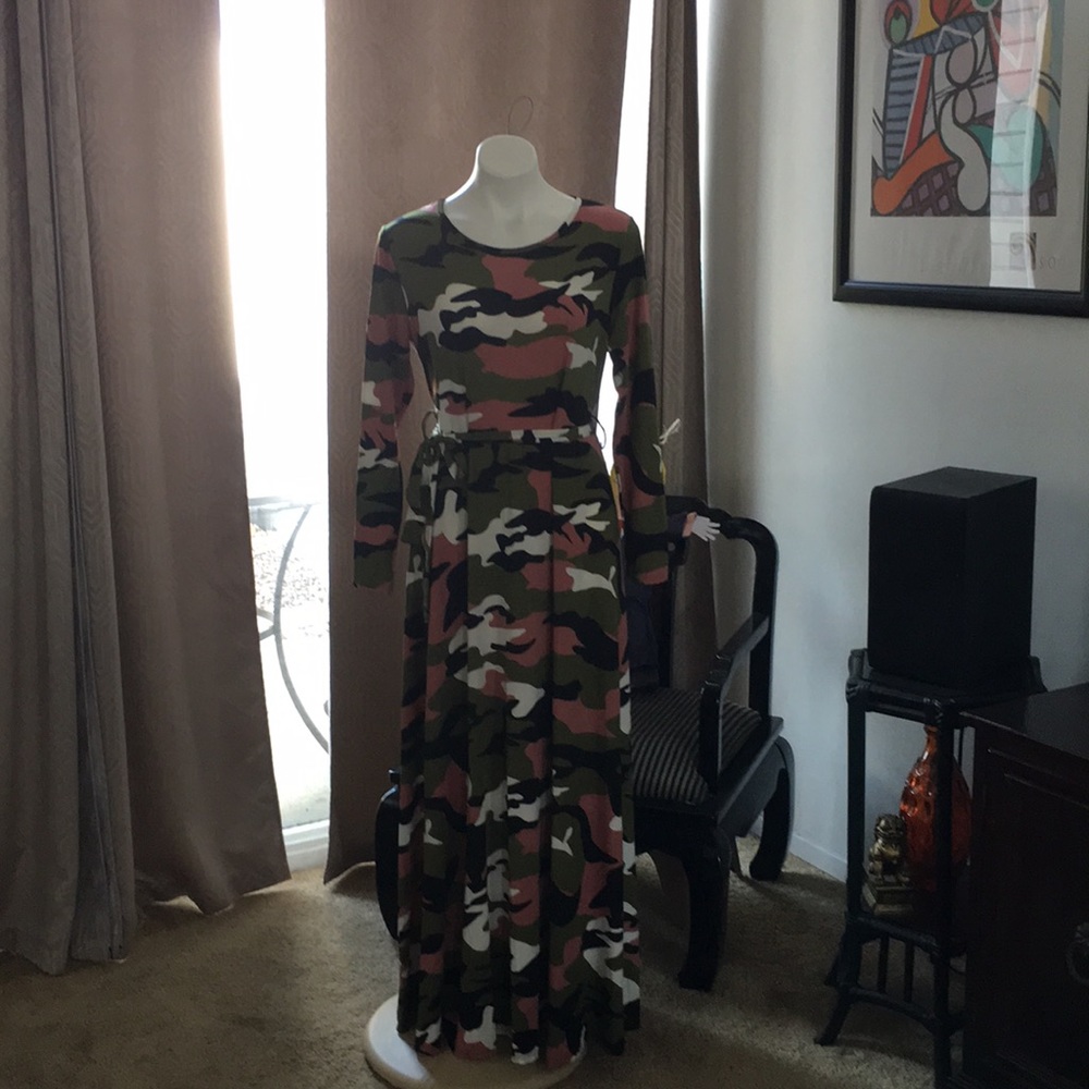 Camouflage Maxi Dress